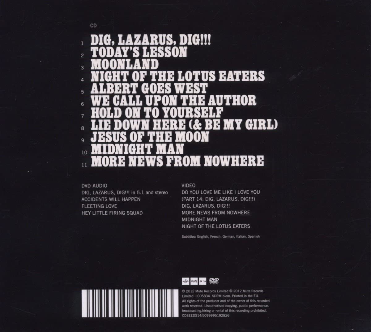 CAVE NICK - DIG LAZARUS DIG...RM - Slika 2