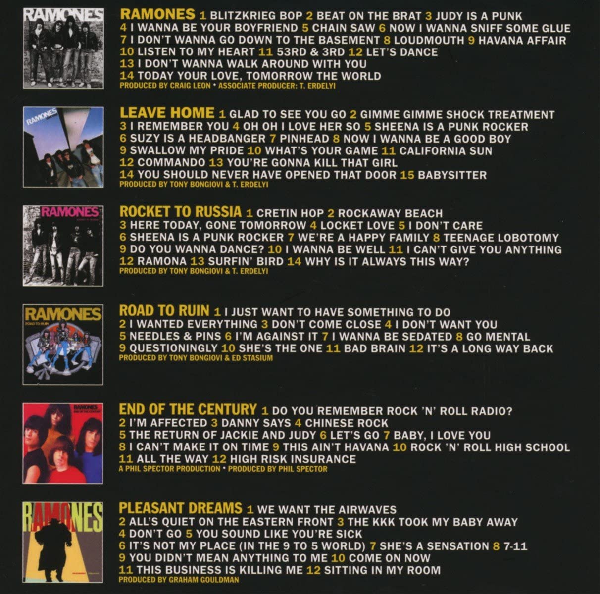 RAMONES - SIRE YEARS 1976-1981: FIRST SIX ALBUMS...CD6 - Slika 2