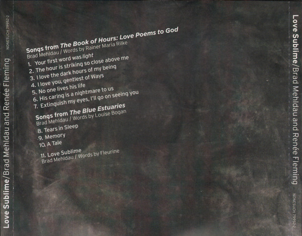 MEHLDAU BRAD/FLEMING RENEE - LOVE SUBLIME CD - Slika 2