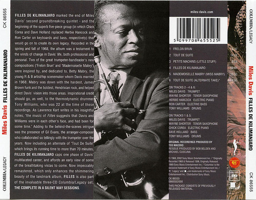 DAVIS MILES - FILLES DE KILIMANJARO...REMASTER CD - Slika 2