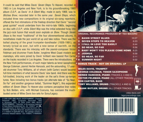 DAVIS MILES - SEVEN STEPS TO HEAVEN CD - Slika 2
