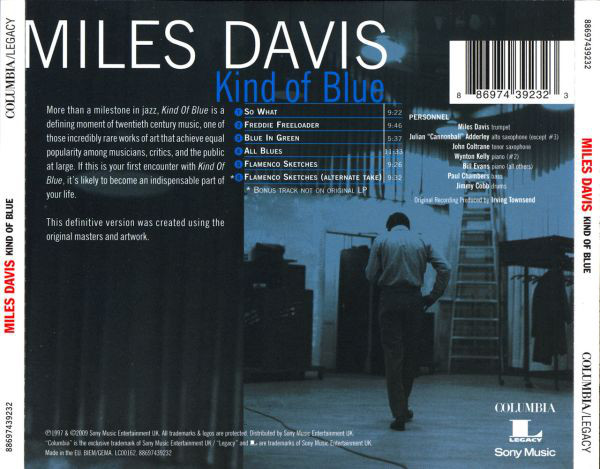 DAVIS MILES - KIND OF BLUE...RM CD - Slika 2