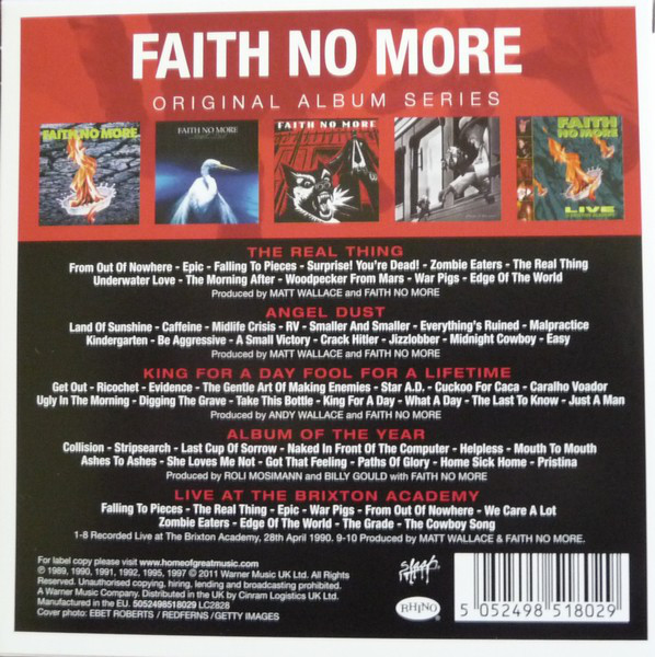 FAITH NO MORE - ORIGINAL ALBUM SERIES - Slika 2