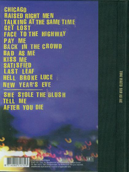 WAITS TOM - BAD AS ME LTD. (box) cd2 + book - Slika 2
