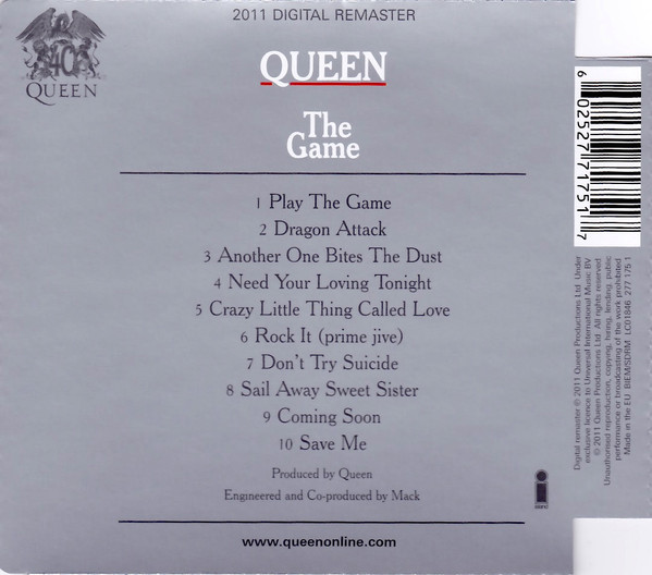 QUEEN - GAME...CD - Slika 2