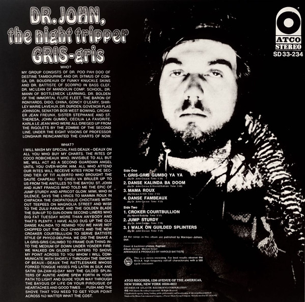 DR.JOHN (NIGHT TRIPPER) - Gris-Gris LP - Image 2