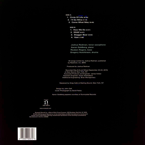 REDMAN JOSHUA - COME WHAT MAY LP - Slika 2