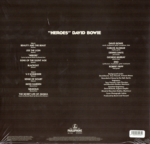 BOWIE DAVID - HEROES...LP - Slika 2