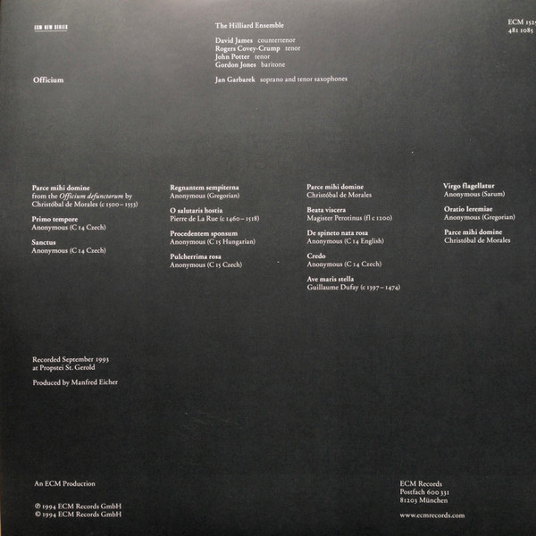 GARBAREK JAN - OFFICIUM...LP2