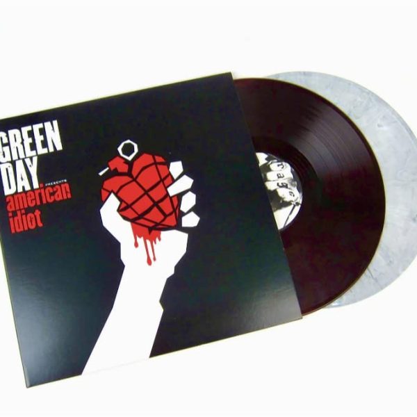 GREEN DAY - AMERICAN IDIOT special ltd editon LP2 / LP1, Red with Black Swirl , LP2, White with Black Swirl