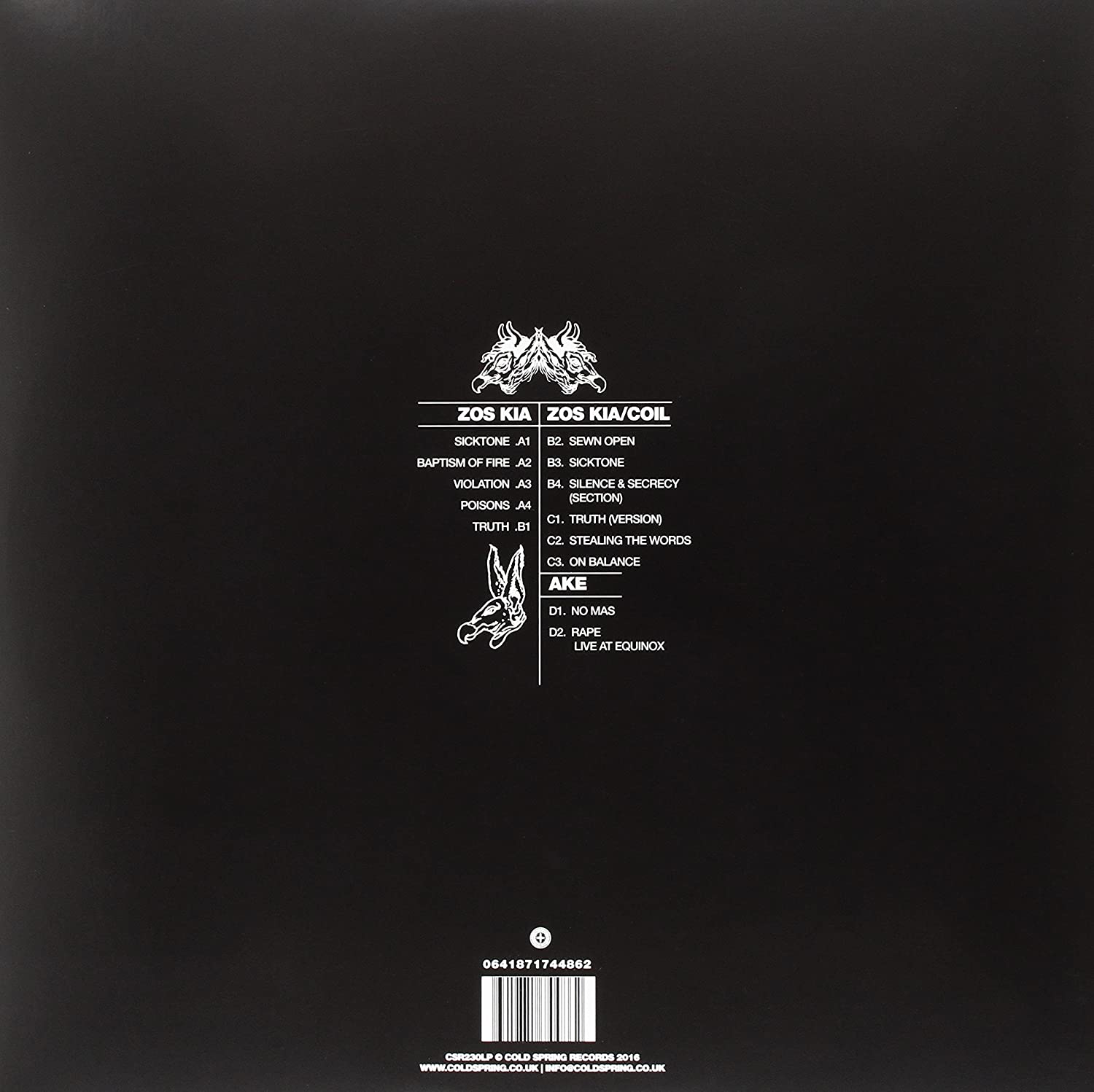 ZOS KIA/COIL - TRANSPARENT...LP2 - Slika 2