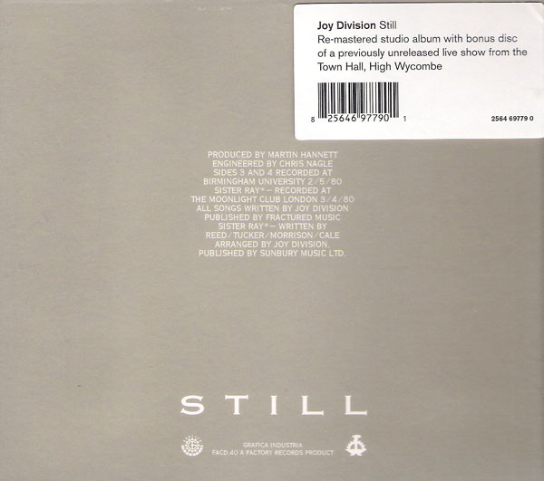 JOY DIVISION - STILL (collector's edition) - Slika 2