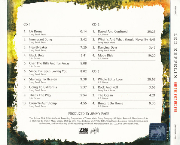 LED ZEPPELIN - HOW THE WEST WAS WON...RM CD3 - Slika 2