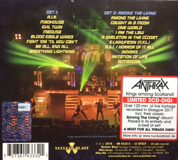 ANTHRAX - KING AMONG SCOTLAND ddigi - Slika 2