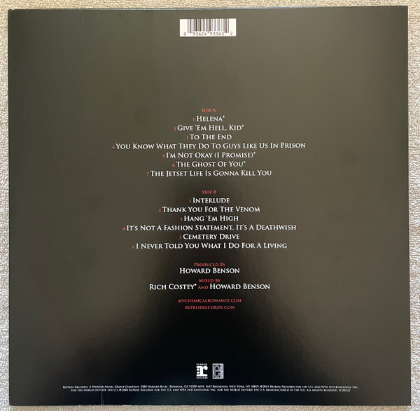 MY CHEMICAL ROMANCE - THREE CHEERS FOR SWEET REVENGE LP - Slika 2