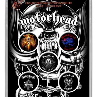 MERC - MOTORHEAD ENGLAND BEDŽEVI SET 5 KOM