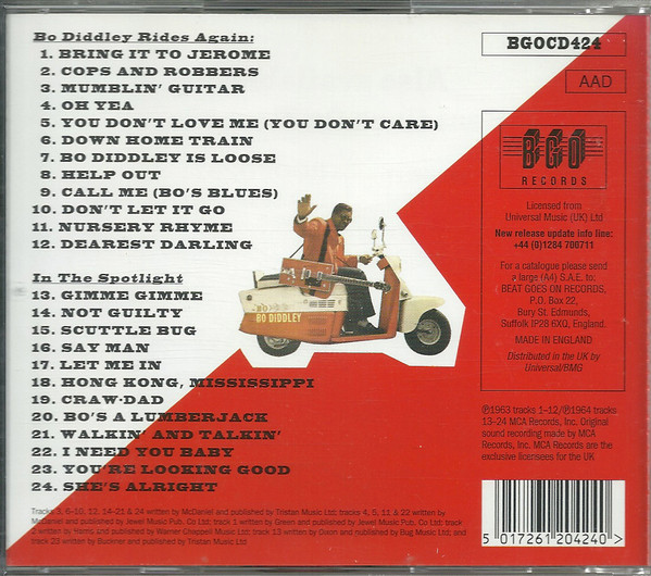 DIDDLEY BO - BO DIDDLEY RIDES AGAIN/IN THE SPOTLIGHT - Slika 2