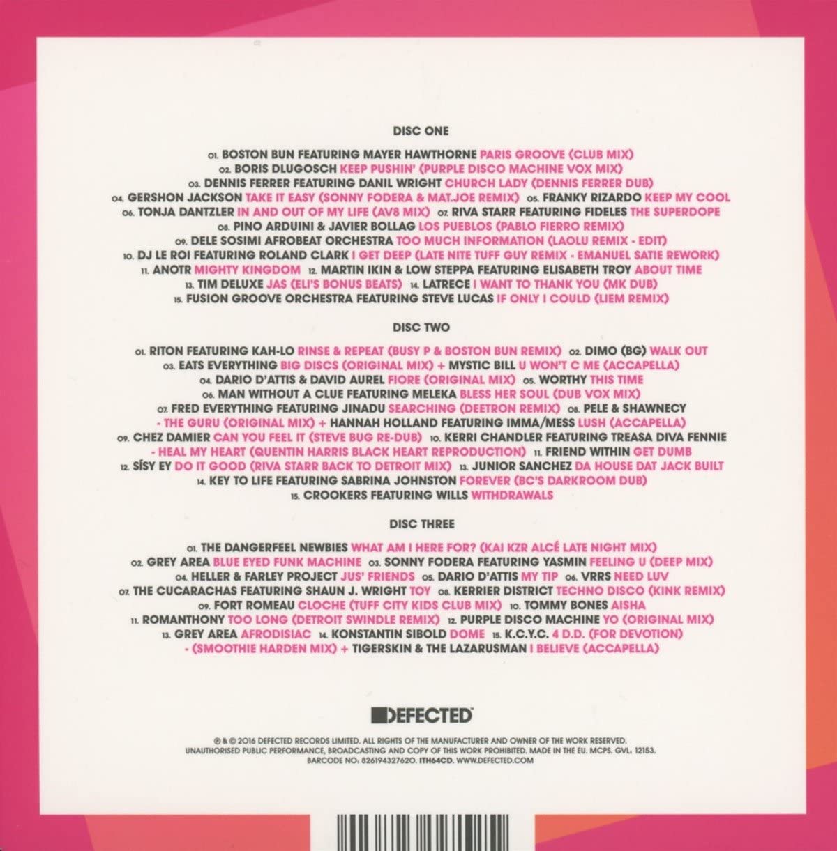 V.A. - DEFECTED IN THE HOUSE:MIAMI 2016 CD3 - Slika 2