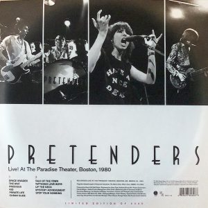 PRETENDERS - LIVE!AT THE PARADISE THEATER clear with red dot vinyl LP