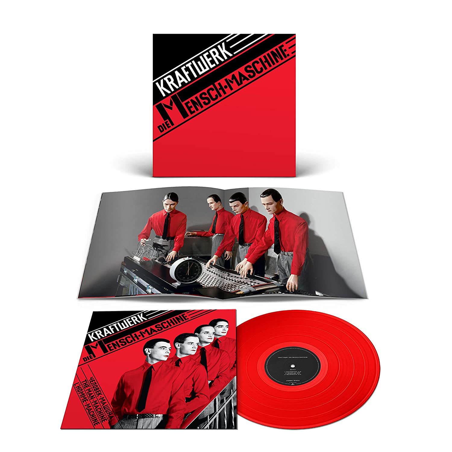 KRAFTWERK - DIE MENSCH - MASCHINE (red) LP