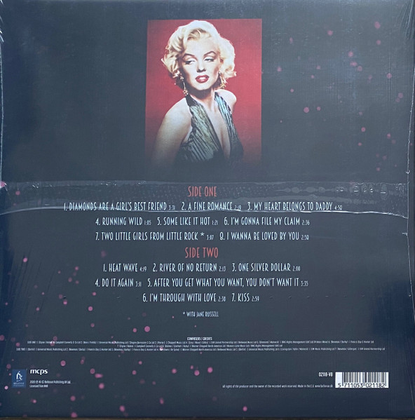 MONROE MARILYN - DIAMONDS ARE A GIRL'S BEST FRIEND LP - Slika 2