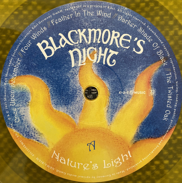 BLACMORE'S NIGHT - NATURES LIGHT heavyweight yellow edition vinyl LP - Slika 6