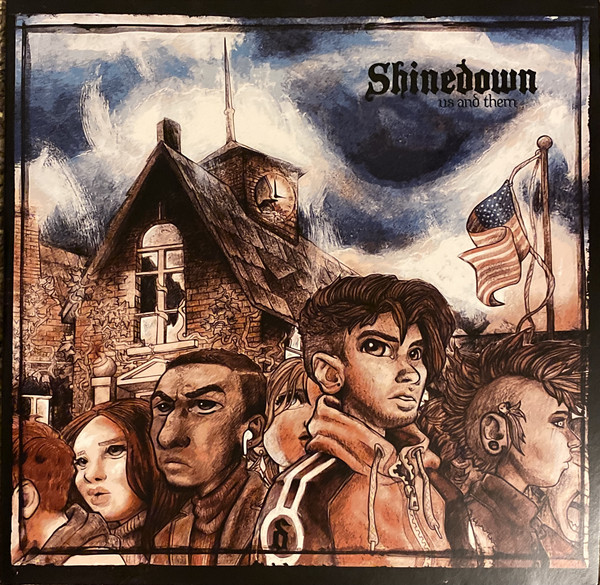 SHINEDOWN - US AND THEM translucent purple vinyl LP2