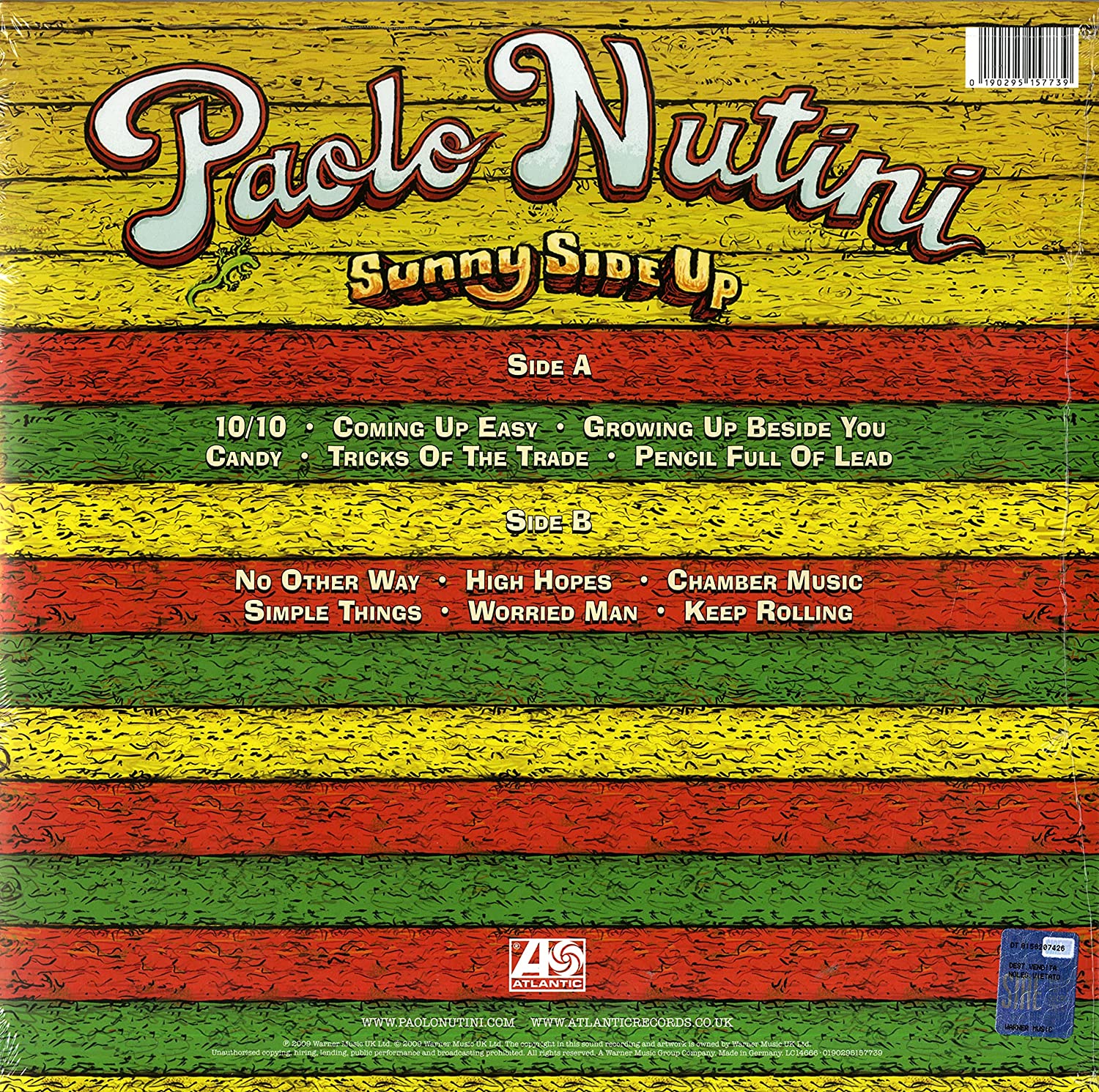 NUTINI PAOLO - SUNNY SIDE UP LP - Slika 2