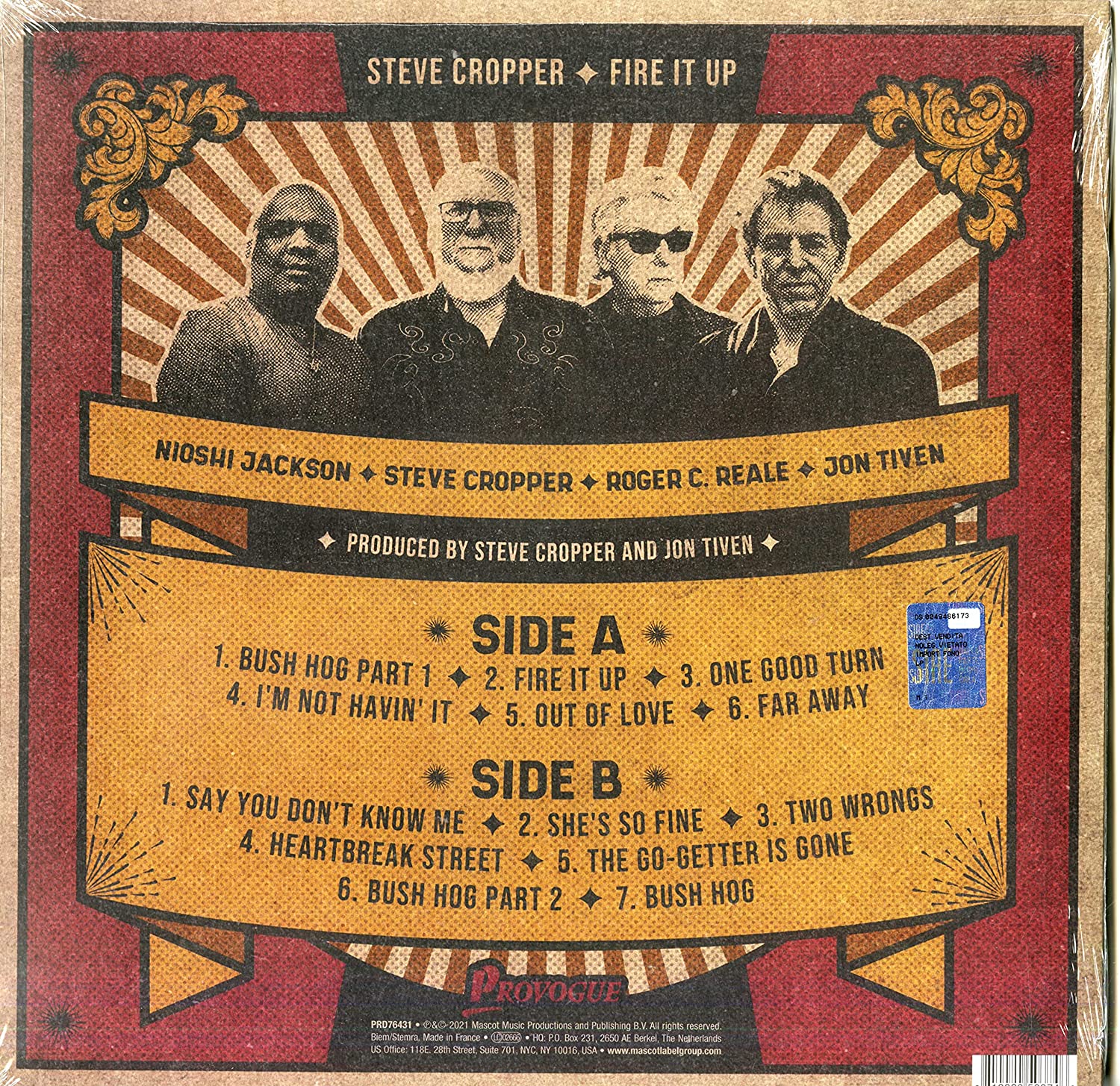 CROPPER STEVE - FIRE IT UP LP - Slika 2