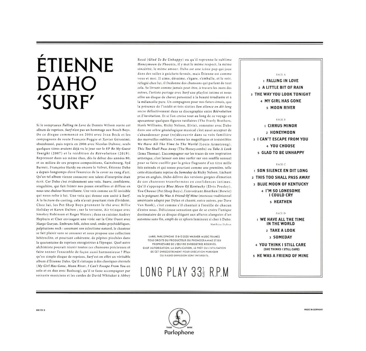 DAHO ETIENNE - SURF volumes 1 & 2 LP2 - Slika 2
