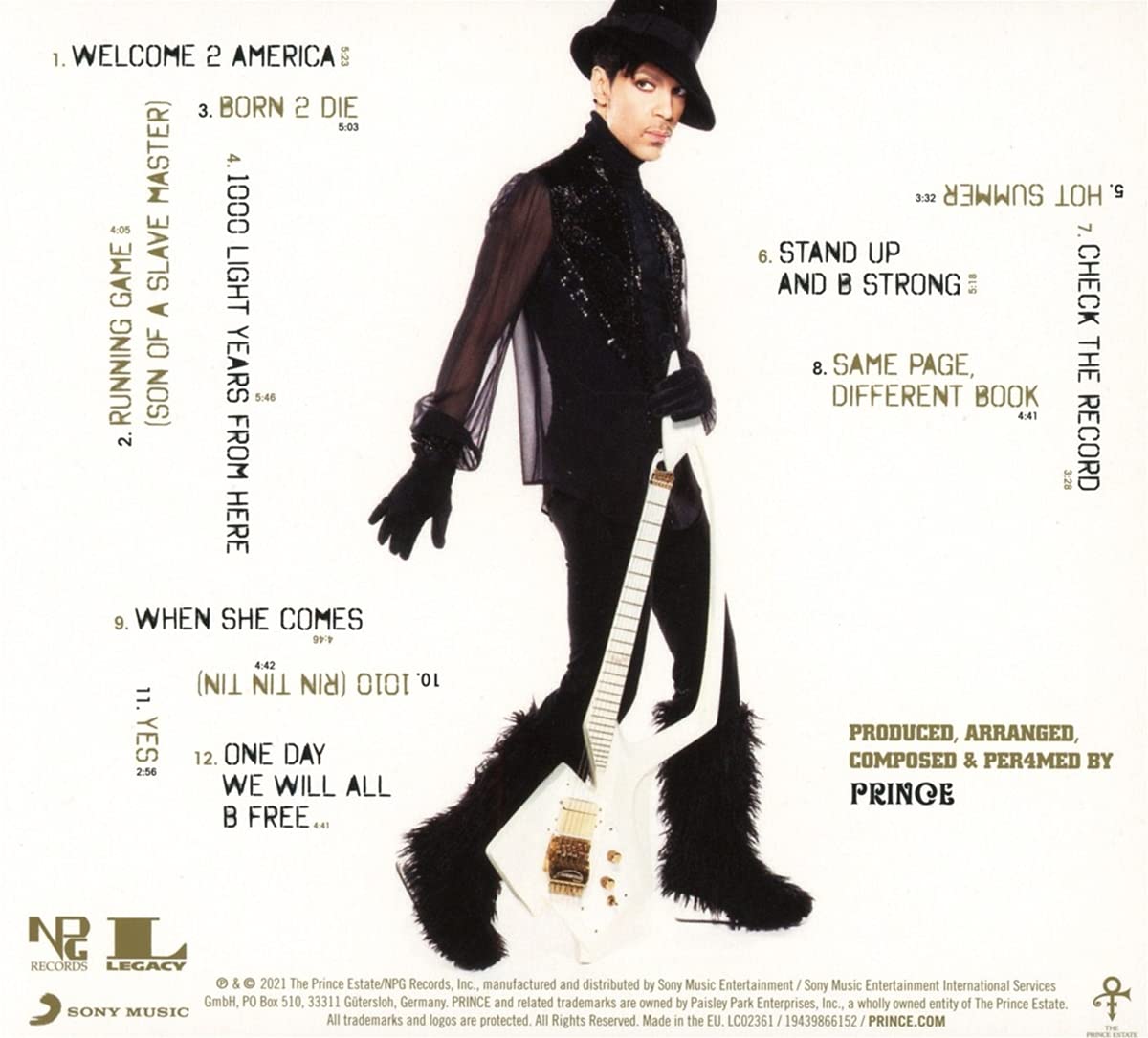 PRINCE - WELCOME 2 AMERICA CD - Slika 2