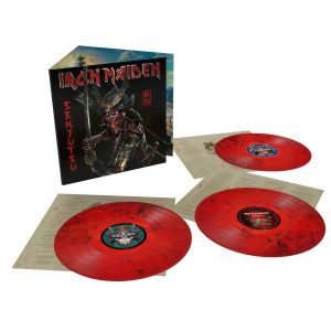 IRON MAIDEN - SENJUTSU  LP3 VINYL red marbled