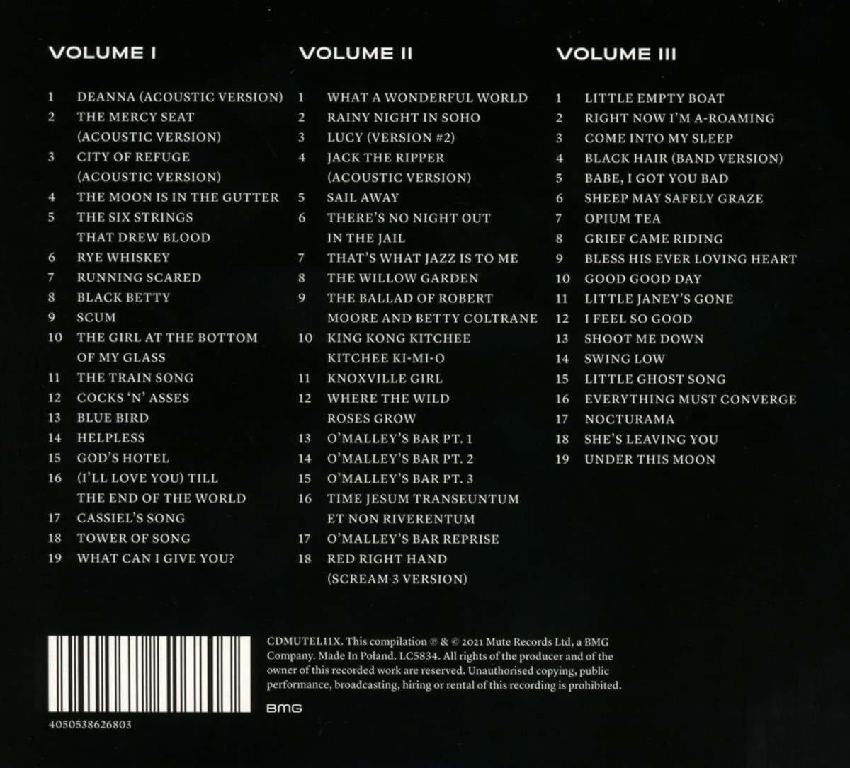 CAVE NICK & THE BAD SEEDS - B-SIDES & RARITIES PART 1 CD3 - Slika 2