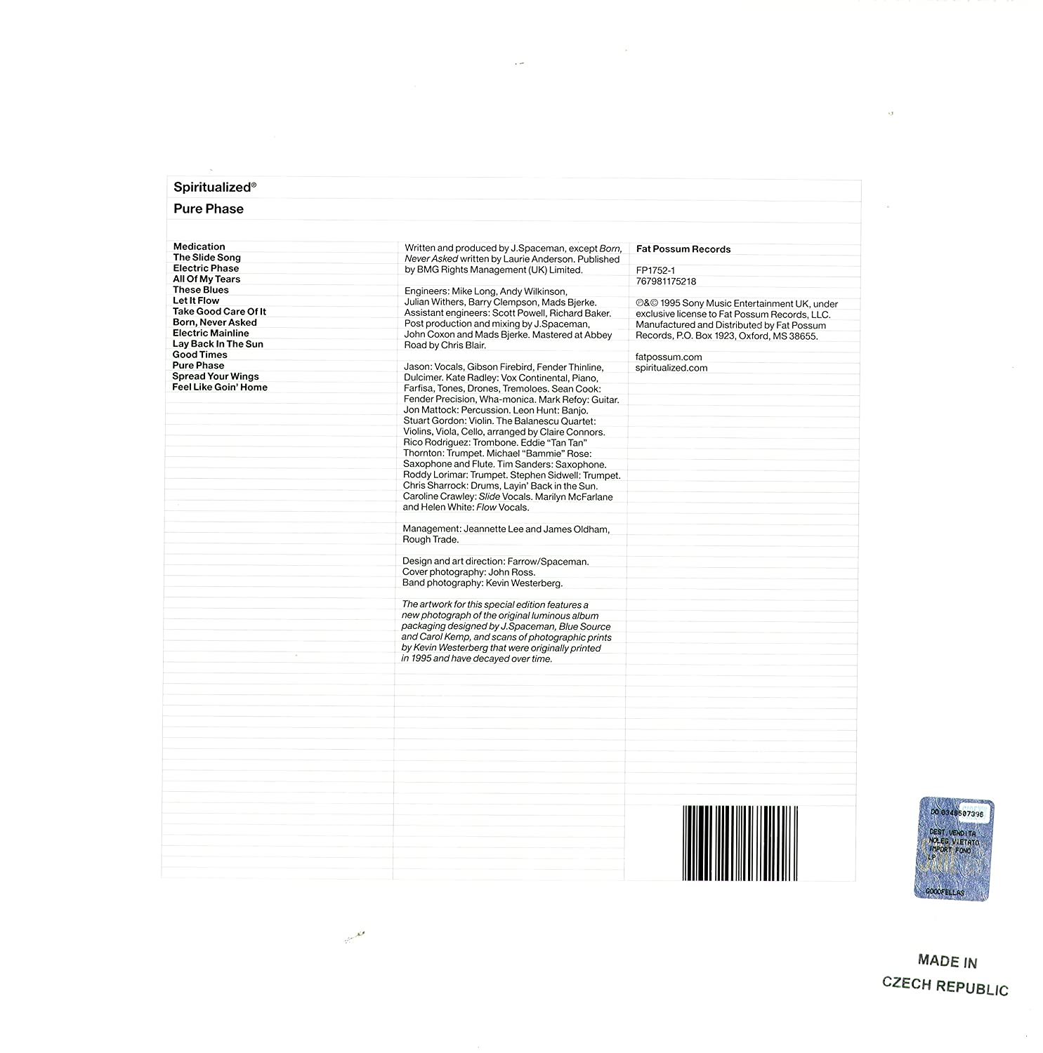 SPIRITUALIZED - PURE PHAZE LP2 - Slika 2