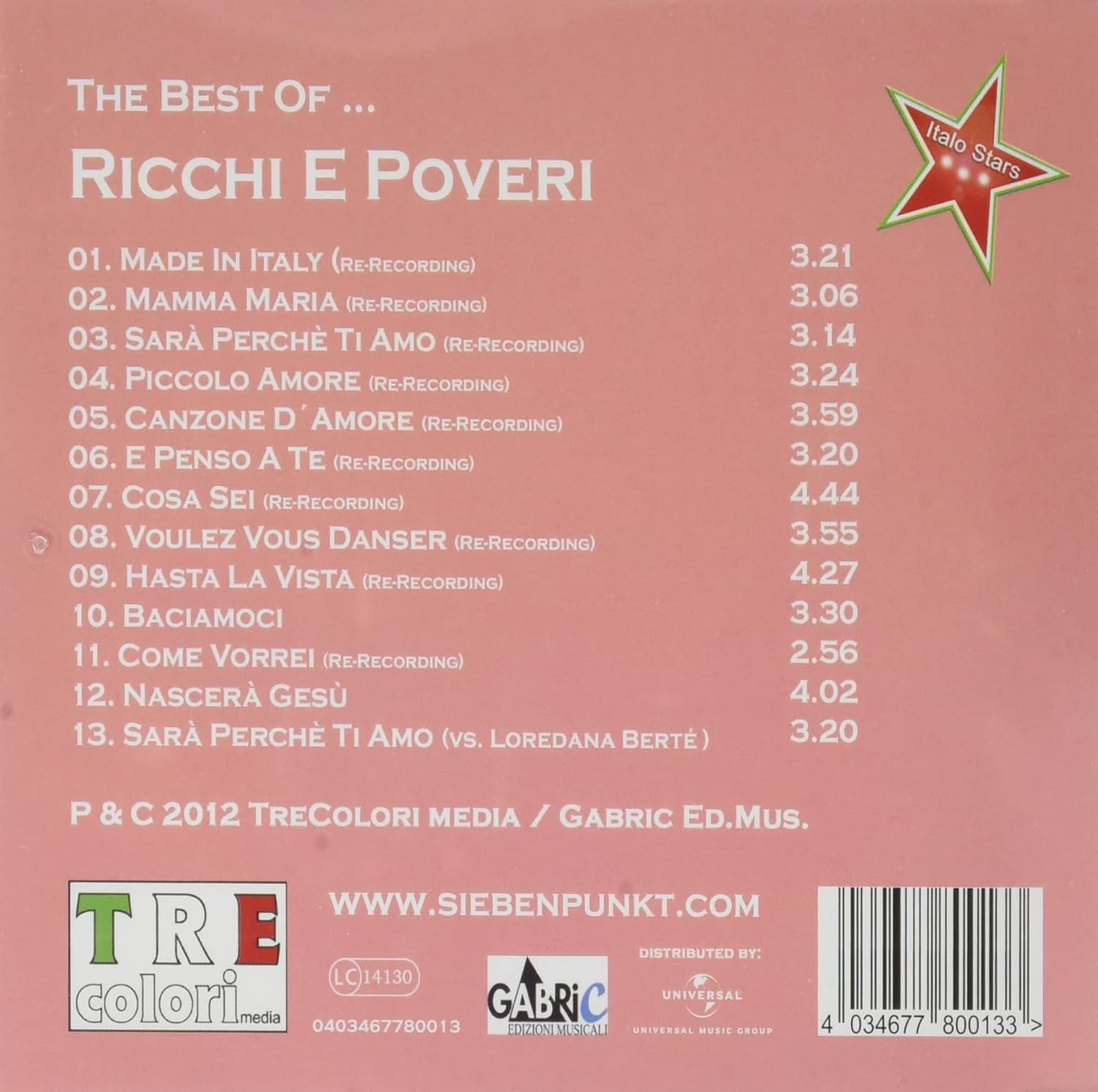 RICCHI & POVERI - BEST OF CD - Slika 2