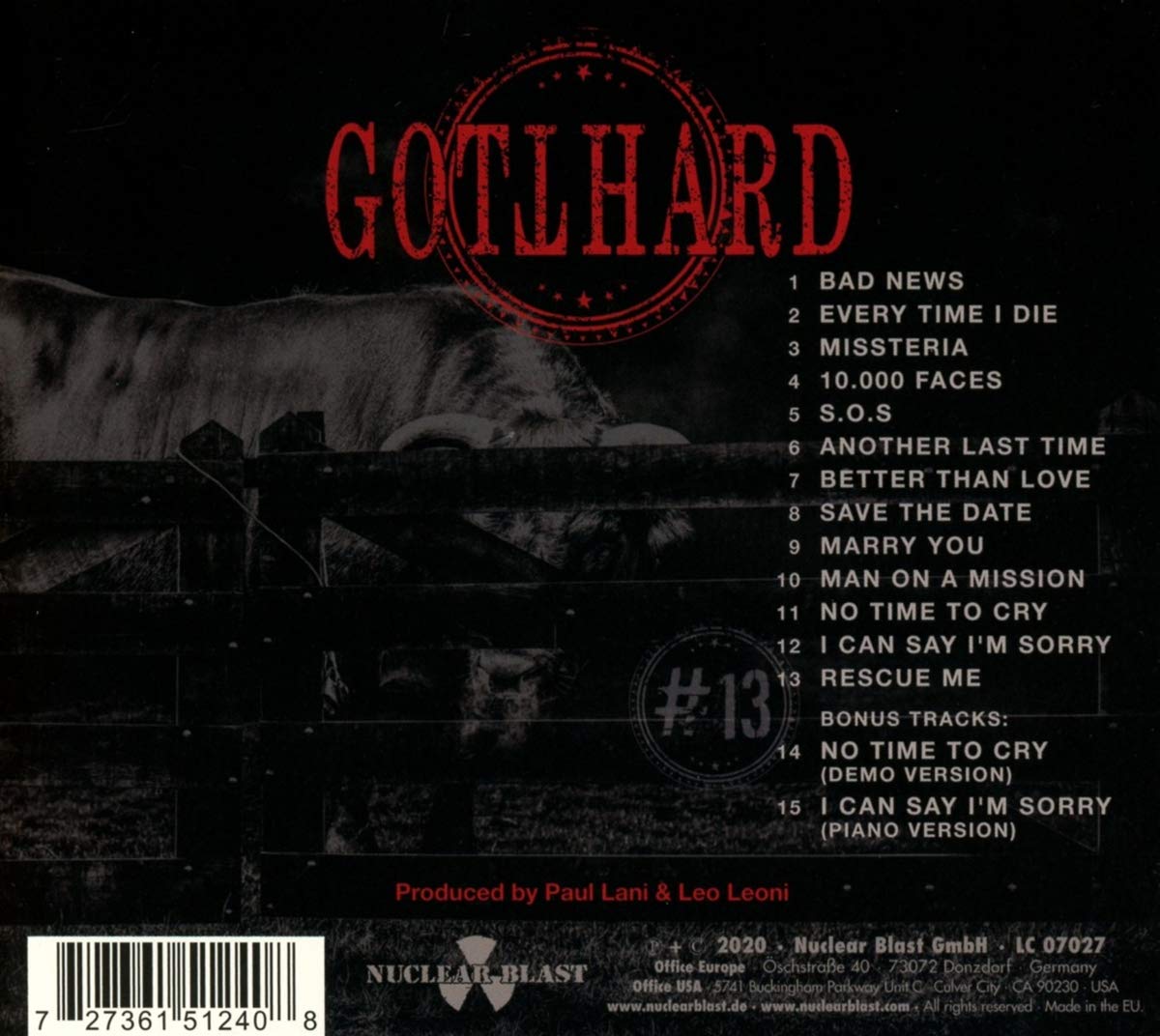 GOTTHARD - 13 CD - Slika 2
