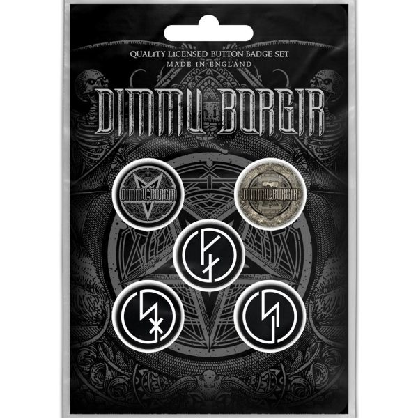 MERCH - DIMMU BORGIR BEDŽEVI SET 5 KOM
