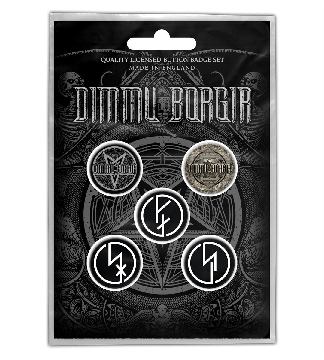 MERCH - DIMMU BORGIR BEDŽEVI SET 5 KOM