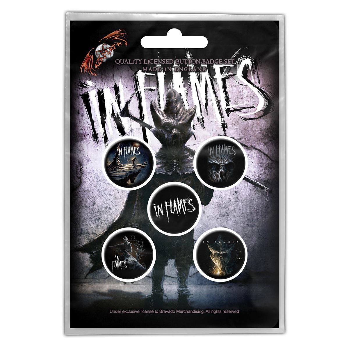MERCH - IN FLAMES BEDŽ SET 5 KOM