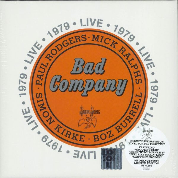 BAD COMPANY - LIVE 1979 orange vinyl RSD 2022 LP2