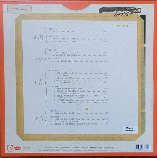 DOORS - L.A. WOMAN SESSIONS RSD 2022 LP4 - Slika 2