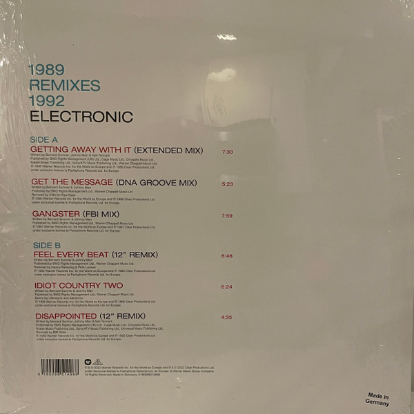 ELECTRONIC - REMIX MINI ALBUM RSD 2022 LP - Slika 2