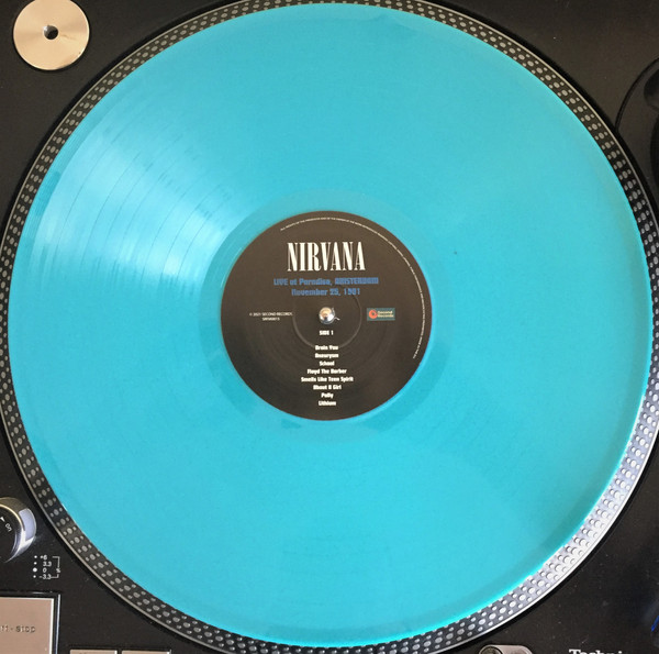 NIRVANA - LIVE AT PARADISO AMSTERDAM 1991 turquoise vinyl LP - Slika 2