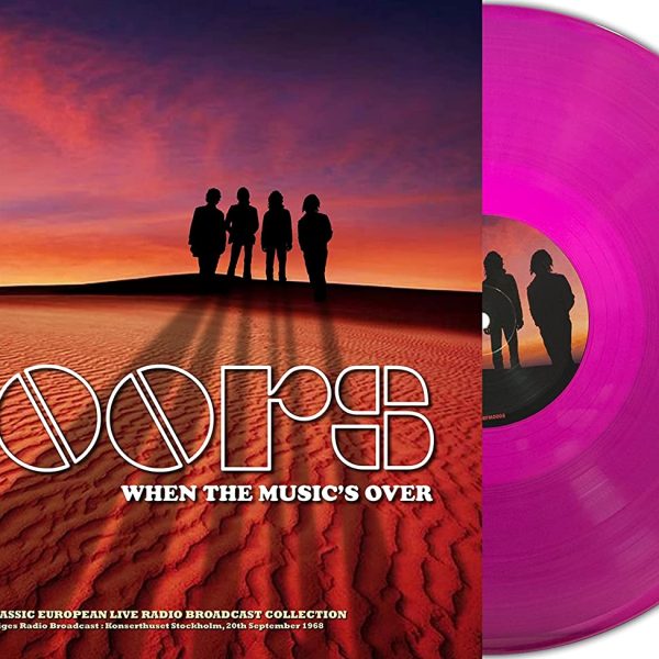 DOORS - WHEN THE MUSIC'S OVER-RADIO BROADCAST violet vinyl LP