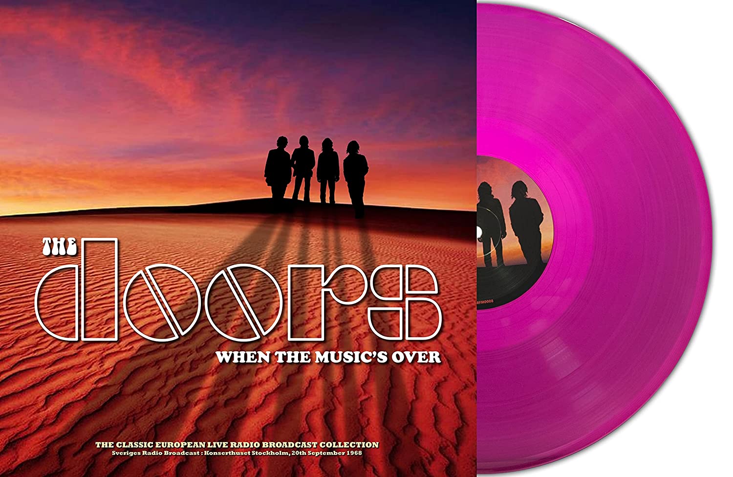 DOORS - WHEN THE MUSIC'S OVER-RADIO BROADCAST violet vinyl LP