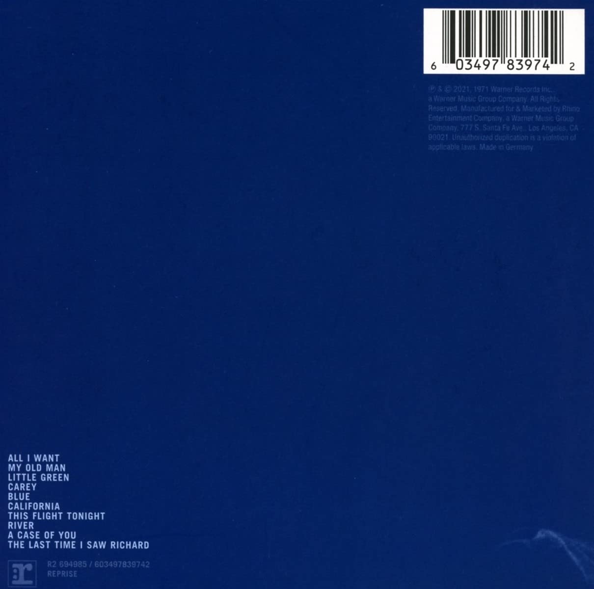 MITCHELL JONI - BLUE digi CD - Image 2