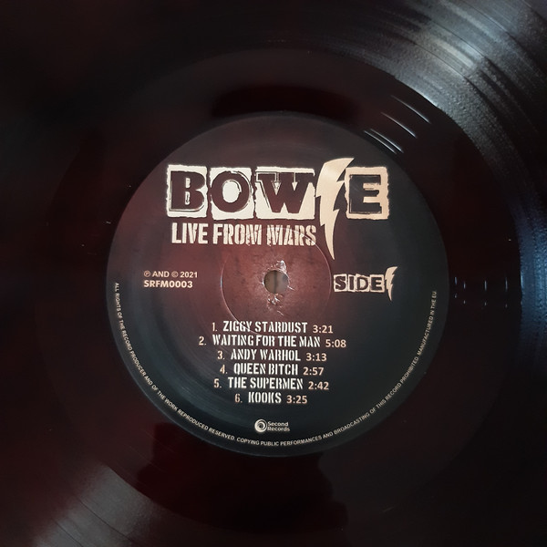 BOWIE DAVID - LIVE FROM MARS red marble vinyl LP - Slika 4