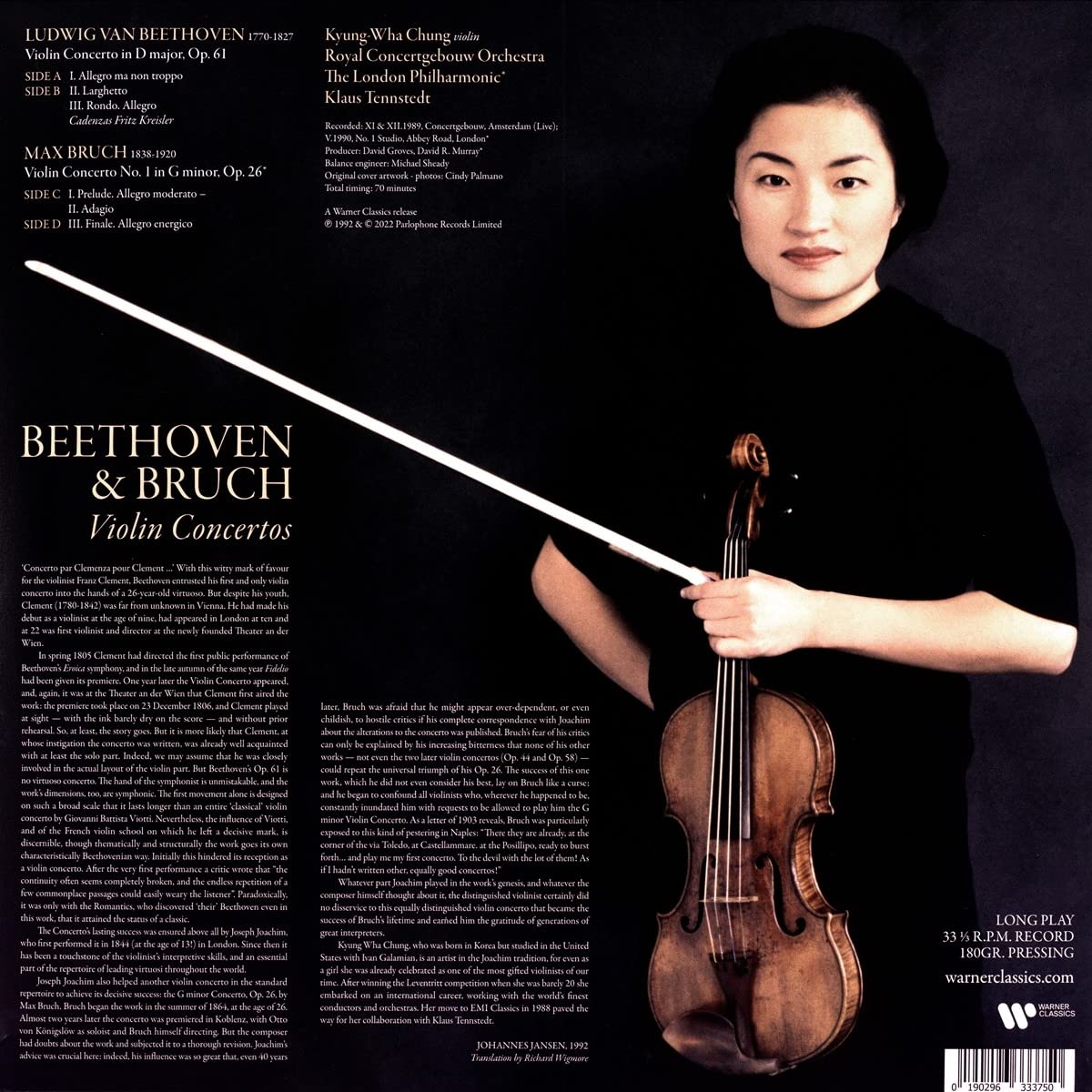 BEETHOVEN/BRUCH/KYUNG WHA CHUNG - VIOLIN CONCERTOS LP2 - Slika 2