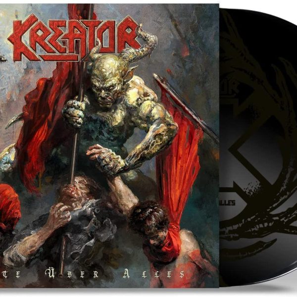 KREATOR - HATE UBER ALLES trifold solid black vinyl LP2
