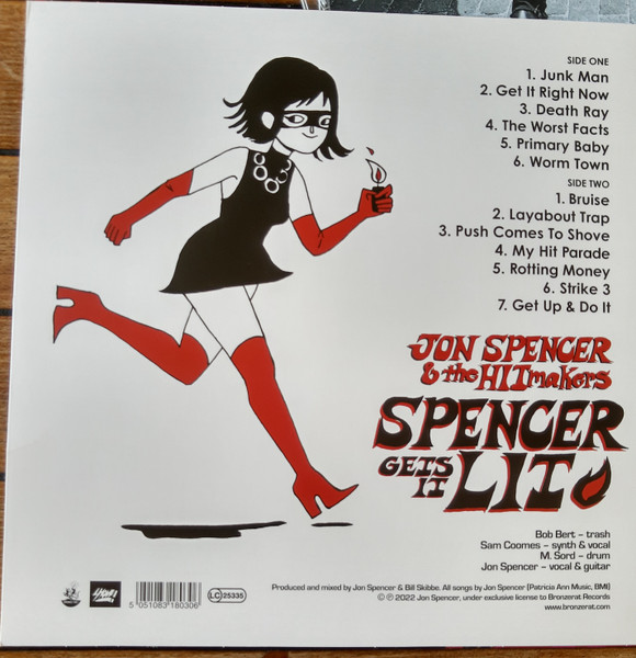 SPENCER JON & HITMAKERS - SPENCER GETS IT LIT clear vinyl LP - Slika 2